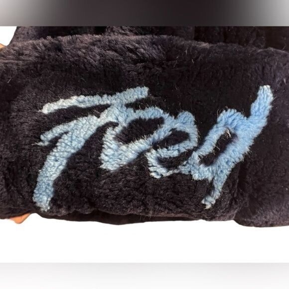 Saks Fifth Avenue Vintage Navy Fur Coat "Chicken and Egg"  OOAK - Picture 3 of 8